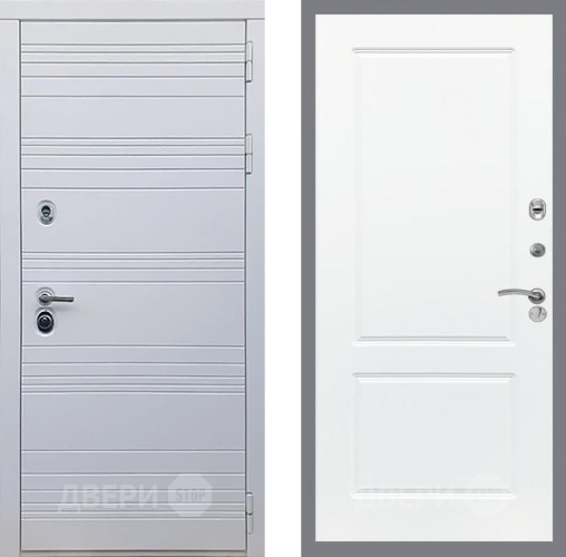 Входная металлическая Дверь Рекс (REX) 14 Силк Сноу FL-117 Силк Сноу в Видное