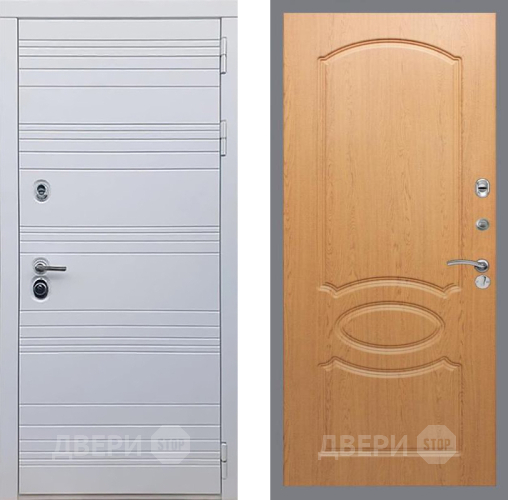 Входная металлическая Дверь Рекс (REX) 14 Силк Сноу FL-128 Дуб в Видное