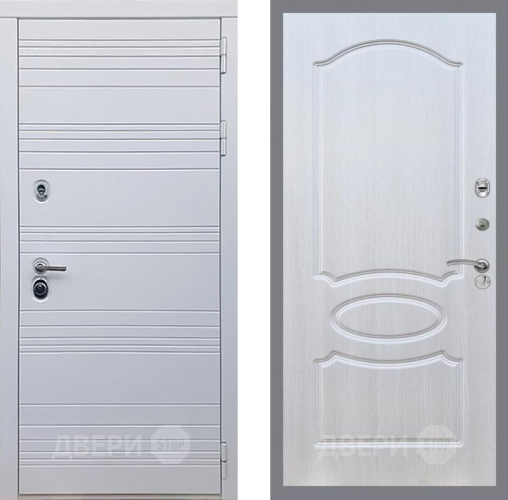 Входная металлическая Дверь Рекс (REX) 14 Силк Сноу FL-128 Лиственница беж в Видное