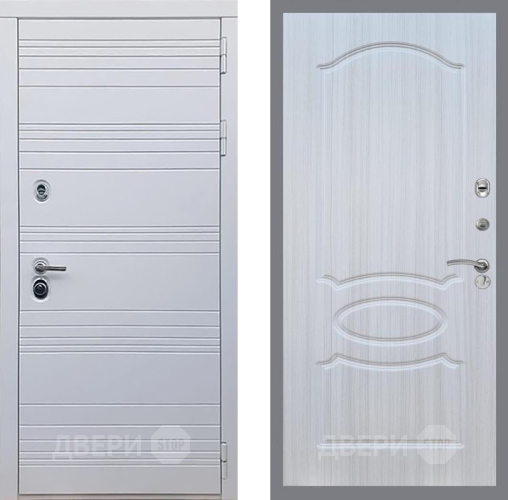 Входная металлическая Дверь Рекс (REX) 14 Силк Сноу FL-128 Сандал белый в Видное
