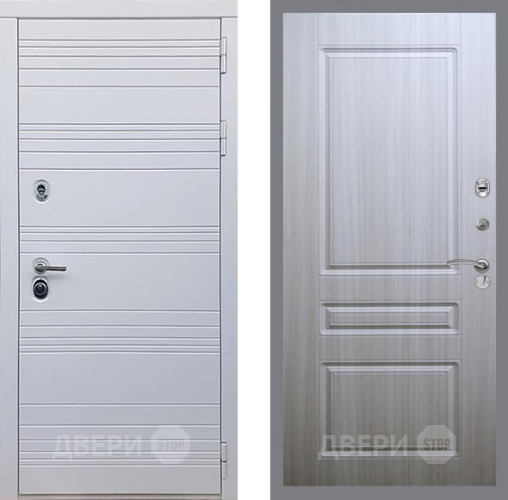 Входная металлическая Дверь Рекс (REX) 14 Силк Сноу FL-243 Сандал белый в Видное