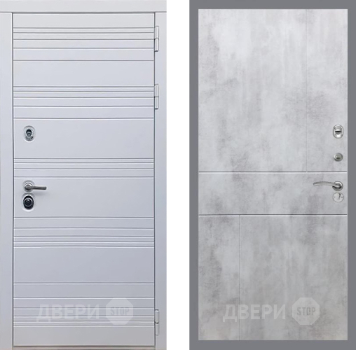 Входная металлическая Дверь Рекс (REX) 14 Силк Сноу FL-290 Бетон светлый в Видное