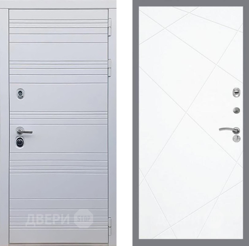 Входная металлическая Дверь Рекс (REX) 14 Силк Сноу FL-291 Силк Сноу в Видное