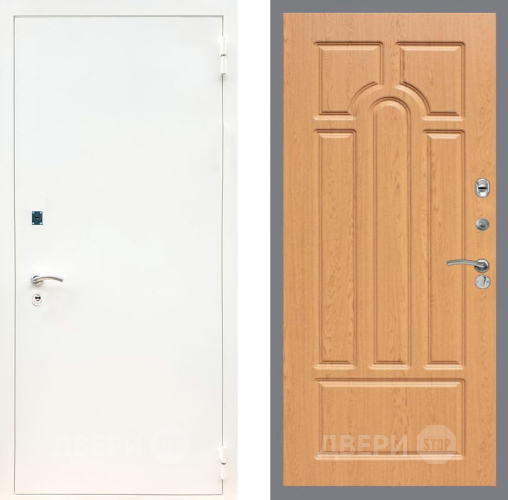 Дверь Рекс (REX) 1А Белая шагрень FL-58 Дуб в Видное