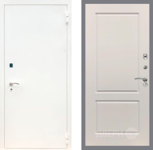 Входная металлическая Дверь Рекс (REX) 1А Белая шагрень FL-117 Шампань в Видное