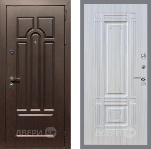 Входная металлическая Дверь Рекс (REX) Эврика FL-2 Сандал белый в Видное