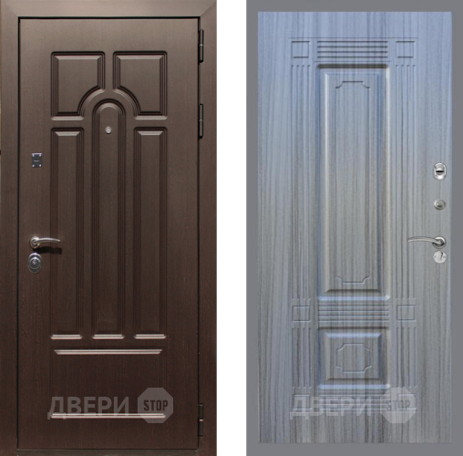 Входная металлическая Дверь Рекс (REX) Эврика FL-2 Сандал грей в Видное