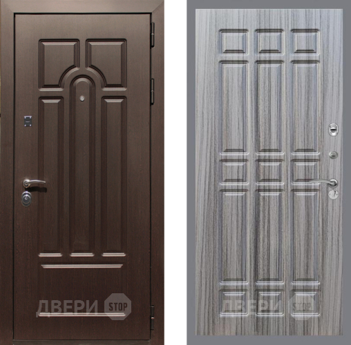 Входная металлическая Дверь Рекс (REX) Эврика FL-33 Сандал грей в Видное