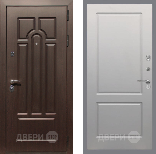 Входная металлическая Дверь Рекс (REX) Эврика FL-117 Грей софт в Видное