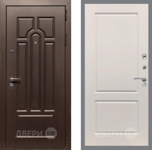 Входная металлическая Дверь Рекс (REX) Эврика FL-117 Шампань в Видное