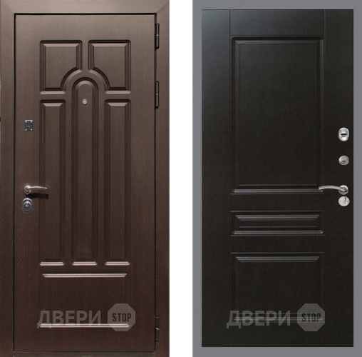Входная металлическая Дверь Рекс (REX) Эврика FL-243 Венге в Видное