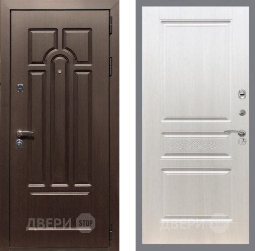 Входная металлическая Дверь Рекс (REX) Эврика FL-243 Лиственница беж в Видное