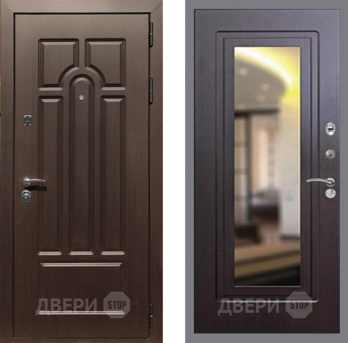 Входная металлическая Дверь Рекс (REX) Эврика FLZ-120 Венге в Видное
