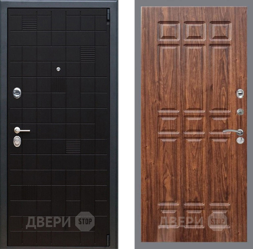 Входная металлическая Дверь Рекс (REX) 12 FL-33 орех тисненый в Видное