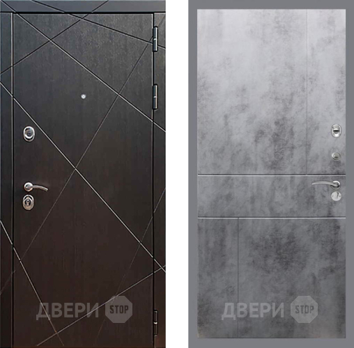 Входная металлическая Дверь Рекс (REX) 13 Венге FL-290 Бетон темный в Видное