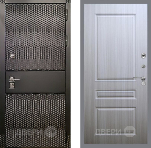 Входная металлическая Дверь Рекс (REX) 15 Черный Кварц FL-243 Сандал белый в Видное