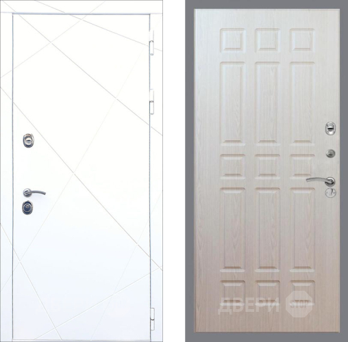 Входная металлическая Дверь Рекс (REX) 13 Силк Сноу FL-33 Беленый дуб в Видное