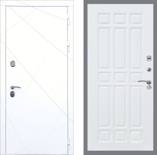 Входная металлическая Дверь Рекс (REX) 13 Силк Сноу FL-33 Силк Сноу в Видное