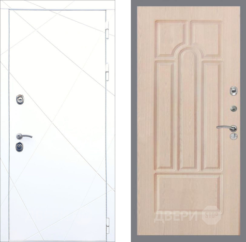 Входная металлическая Дверь Рекс (REX) 13 Силк Сноу FL-58 Беленый дуб в Видное