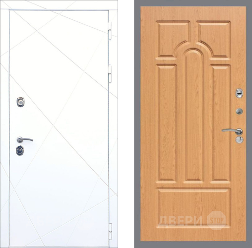 Входная металлическая Дверь Рекс (REX) 13 Силк Сноу FL-58 Дуб в Видное