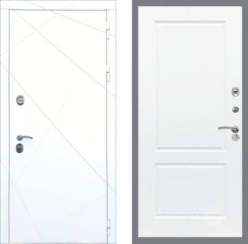 Входная металлическая Дверь Рекс (REX) 13 Силк Сноу FL-117 Силк Сноу в Видное