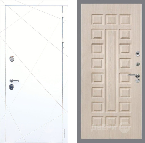 Входная металлическая Дверь Рекс (REX) 13 Силк Сноу FL-183 Беленый дуб в Видное