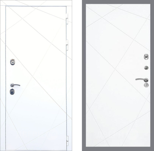 Входная металлическая Дверь Рекс (REX) 13 Силк Сноу FL-291 Силк Сноу в Видное