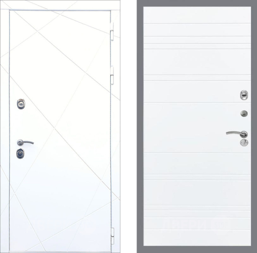 Входная металлическая Дверь Рекс (REX) 13 Силк Сноу Line Силк Сноу в Видное