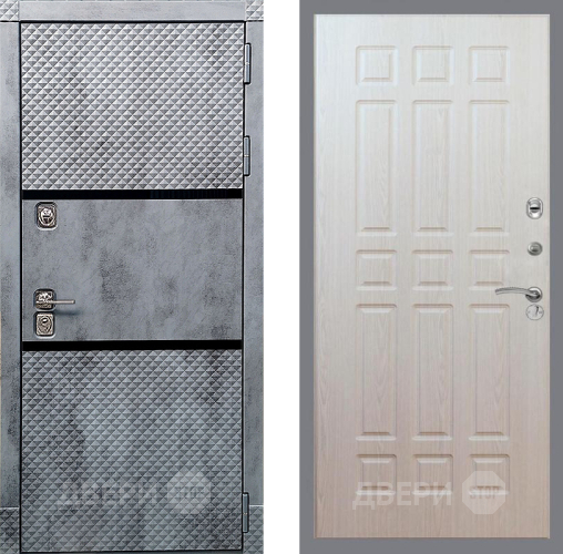 Входная металлическая Дверь Рекс (REX) 15 Бетон Темный FL-33 Беленый дуб в Видное