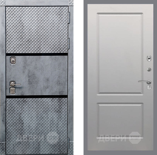 Входная металлическая Дверь Рекс (REX) 15 Бетон Темный FL-117 Грей софт в Видное