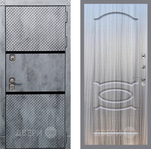 Дверь Рекс (REX) 15 Бетон Темный FL-128 Сандал грей в Видное