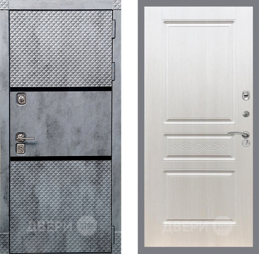 Входная металлическая Дверь Рекс (REX) 15 Бетон Темный FL-243 Лиственница беж в Видное