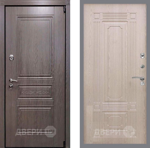 Входная металлическая Дверь Рекс (REX) Премиум-S FL-2 Беленый дуб в Видное