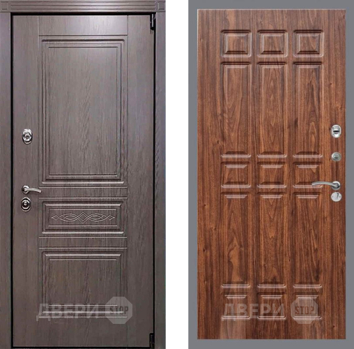 Входная металлическая Дверь Рекс (REX) Премиум-S FL-33 орех тисненый в Видное