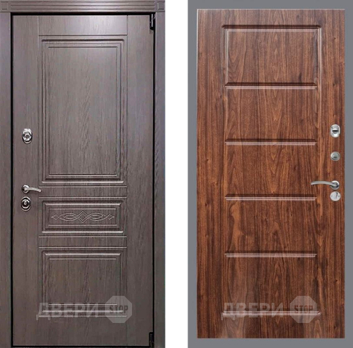 Входная металлическая Дверь Рекс (REX) Премиум-S FL-39 орех тисненый в Видное