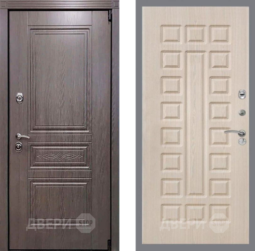 Входная металлическая Дверь Рекс (REX) Премиум-S FL-183 Беленый дуб в Видное