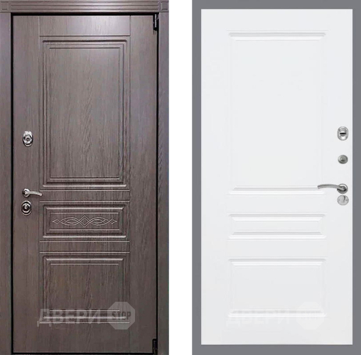 Входная металлическая Дверь Рекс (REX) Премиум-S FL-243 Силк Сноу в Видное