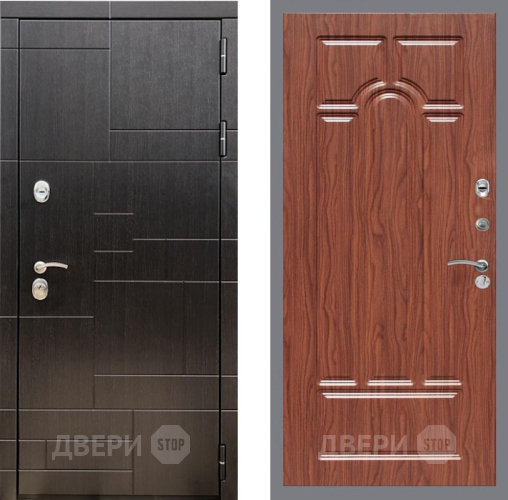 Входная металлическая Дверь Рекс (REX) 20 FL-58 орех тисненый в Видное