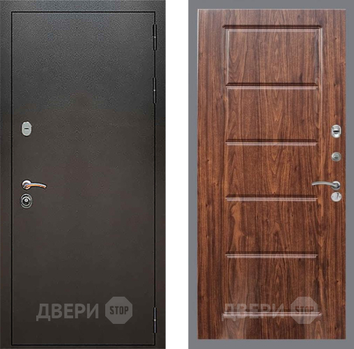 Дверь Рекс (REX) 5 Серебро Антик FL-39 орех тисненый в Видное