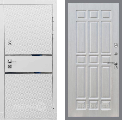 Входная металлическая Дверь Рекс (REX) 15 Силк Сноу FL-33 Лиственница беж в Видное