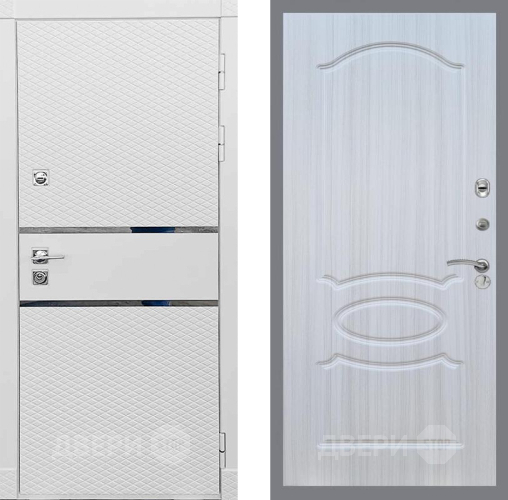 Входная металлическая Дверь Рекс (REX) 15 Силк Сноу FL-128 Сандал белый в Видное