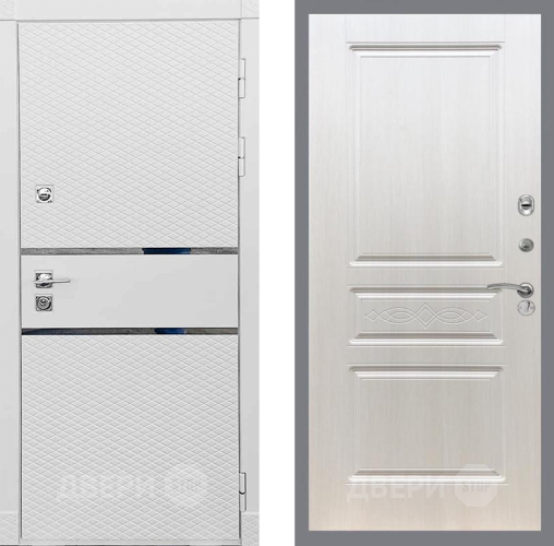 Входная металлическая Дверь Рекс (REX) 15 Силк Сноу FL-243 Лиственница беж в Видное