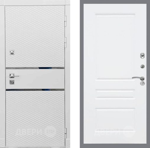 Входная металлическая Дверь Рекс (REX) 15 Силк Сноу FL-243 Силк Сноу в Видное