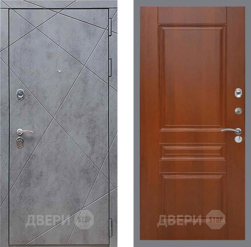 Входная металлическая Дверь Рекс (REX) 13 Бетон Темный FL-243 Итальянский орех в Видное