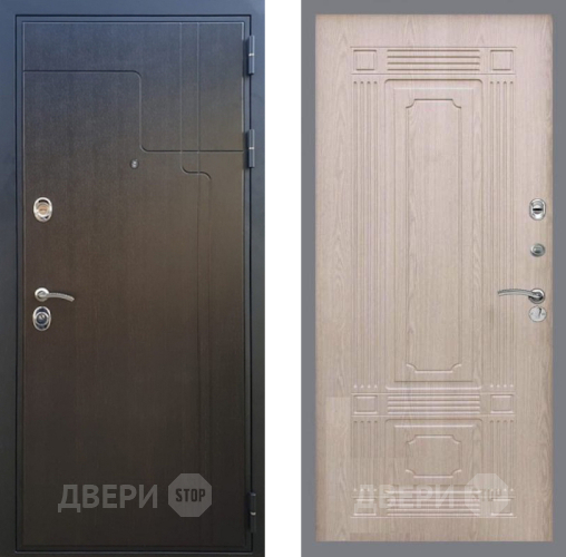 Входная металлическая Дверь Рекс (REX) Премиум-246 FL-2 Беленый дуб в Видное