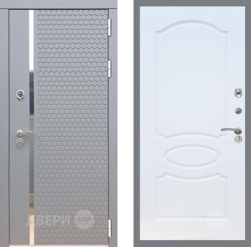 Входная металлическая Дверь Рекс (REX) 24 FL-128 Белый ясень в Видное