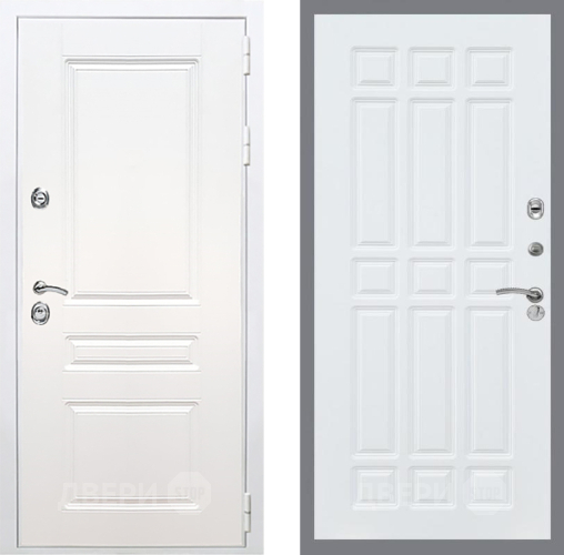Входная металлическая Дверь Рекс (REX) Премиум-н Силк Сноу FL-33 Силк Сноу в Видное