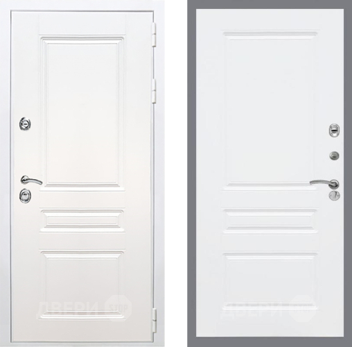 Входная металлическая Дверь Рекс (REX) Премиум-н Силк Сноу FL-243 Силк Сноу в Видное