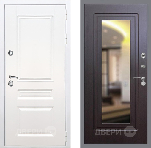 Входная металлическая Дверь Рекс (REX) Премиум-н Силк Сноу FLZ-120 Венге в Видное