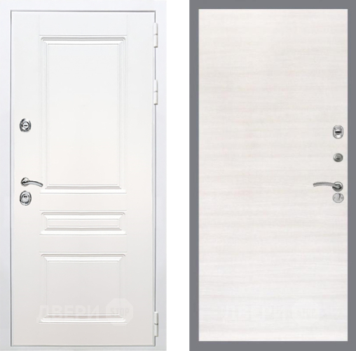 Входная металлическая Дверь Рекс (REX) Премиум-н Силк Сноу GL Акация в Видное